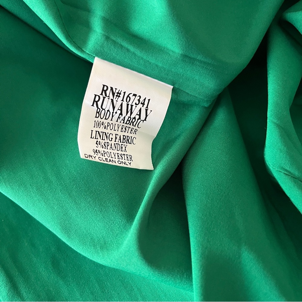 Strapless green and blue sequin floral dress - Picture 8 of 10